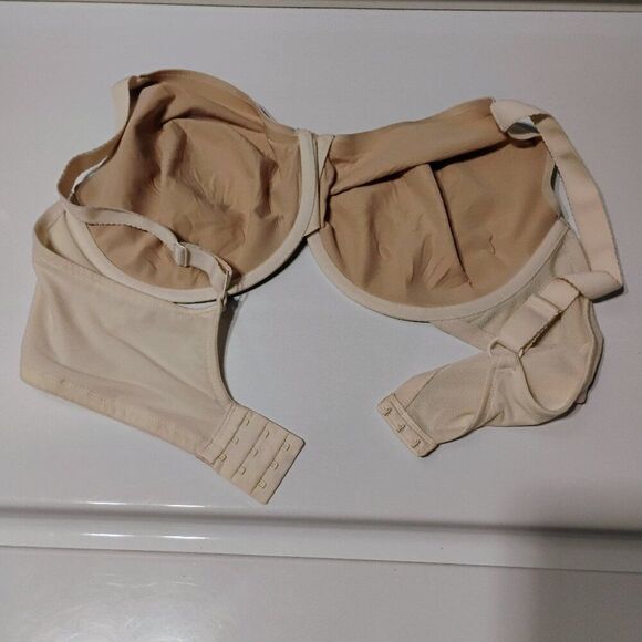 Bali Bra 42D Beauty Lift & Smoothing Underwire DF 6563 Cream Silky Soft Support - Picture 6 of 9